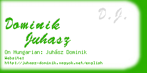 dominik juhasz business card